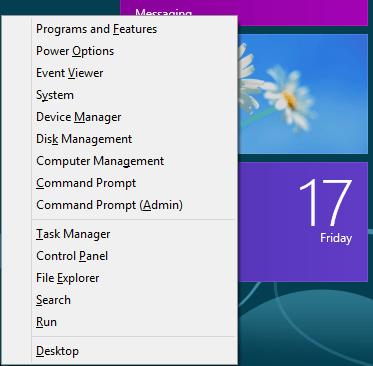 Windows 8 Verknüpfungen