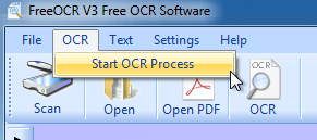 Starten Sie den OCR-Prozess
