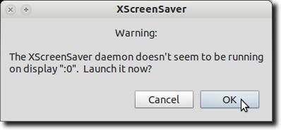 Aktivieren Sie XScreensaver-Daemon