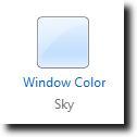 Wählen Sie Fenster Farbeinstellung