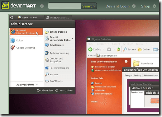 Ubuntu Lichtthema Deviantart Seite