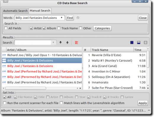 CD-Datenbank Suche