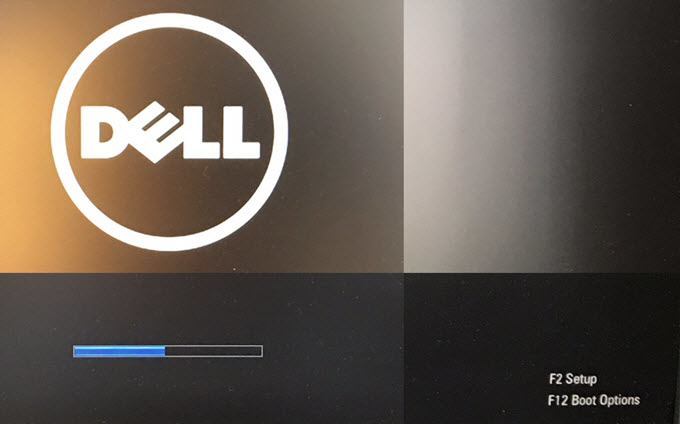 dell boot options