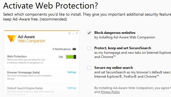 Ad-bewusster Webschutz
