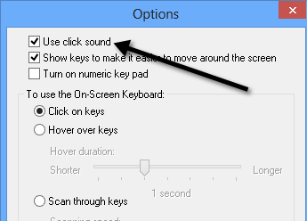 Verwenden Sie Klick-Sound