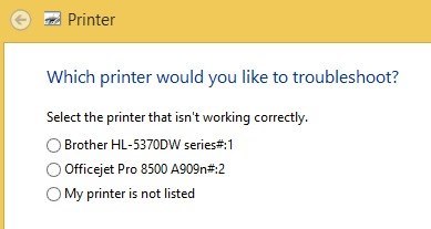 troubleshoot printer