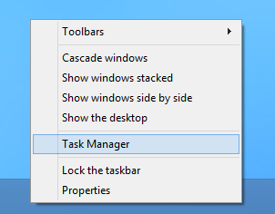 Task-Manager-Taskleiste