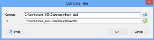 Vergleichen Sie zwei Excel-Dateien