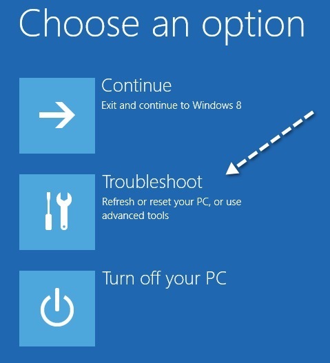 Problembehandlung bei Windows 8